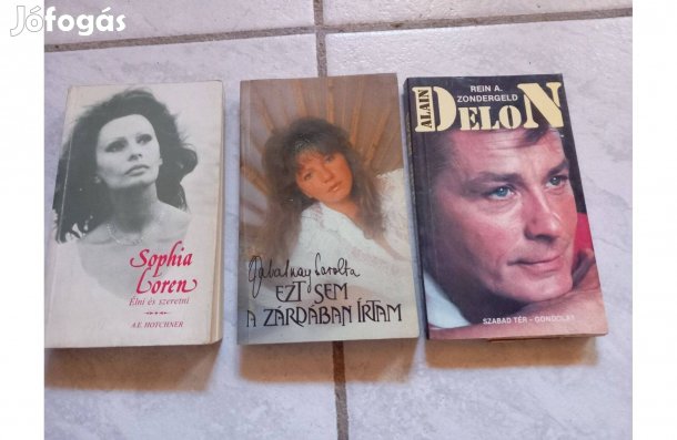 Sophia Loren, Alain Delon, Zalatnay Sarolta könyvek