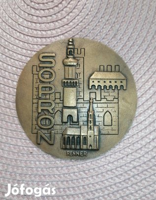 Sopron plaket nagy méretű