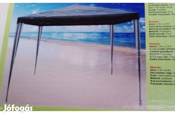 Sör sátor ",Kerti pavilon rendezvénysátor,3x3m-talpméret ,új vízleperg