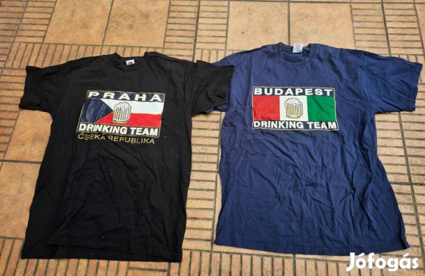 Sörivó csapat Prága Budapest póló L