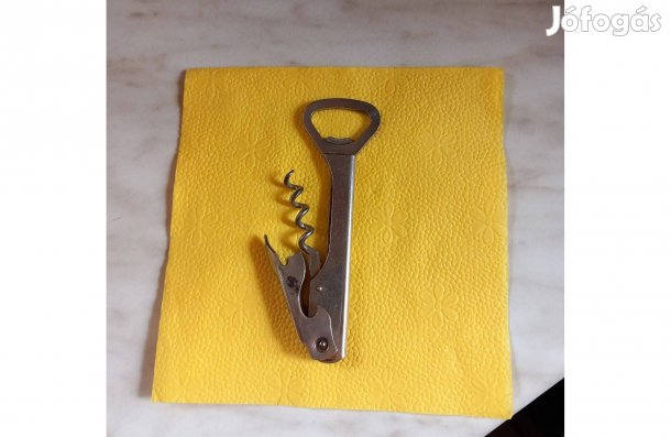 Sörnyitó és dugóhúzó egyben 13 cm fém