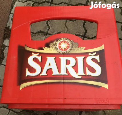 Sörös rekesz Saris felirattal, 20 fh, újszerű