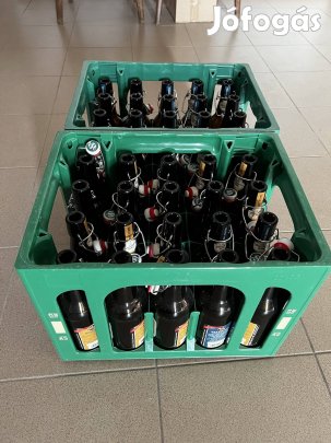 Sörös üveg, csatos sörösüveg, das zwickl