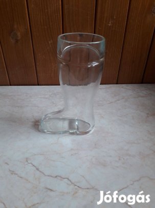 Söröspohár üvegcsizma, 0,5 liter