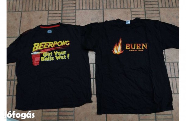 Sörpong póló Burn energiaital póló L XL 2db