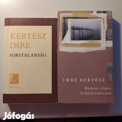 Sorstalanság magyar + német kiadás Kertész Imre