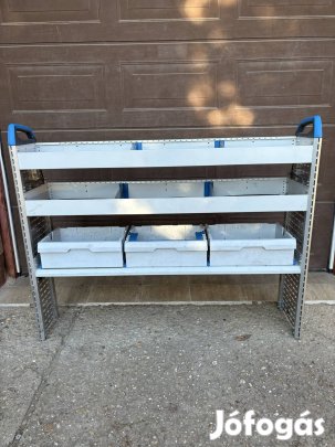 Sortimo járműberendezés raktér polc műhely szerszám felépítmény 