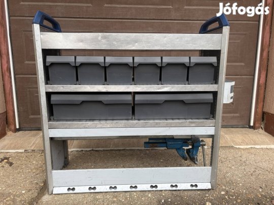 Sortimo járműberendezés raktér polc műhely szerszám felépítmény 
