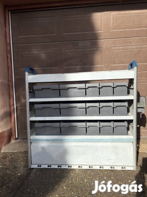 Sortimo járműberendezés raktér polc műhely szerszám felépítmény 