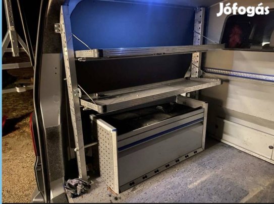 Sortimo járműberendezés raktér polc műhely szerszám felépítmény 