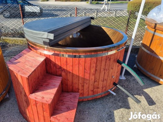 Sós vizes fürdődézsa nagy belépővel üvegszálas dézsa test parajdi sós