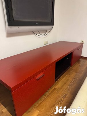 Sotet piros es barna olasz tomorfa butor