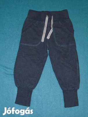 Sötét színű jogger 9-12 hó méret (80 nadrág)