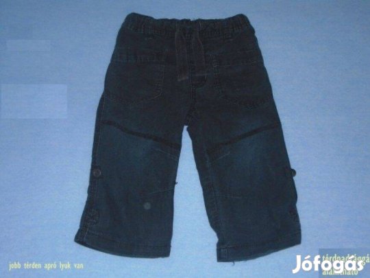 Sötét színű nadrág 12-18 hó (méret 86) - vékony pamutbéléses