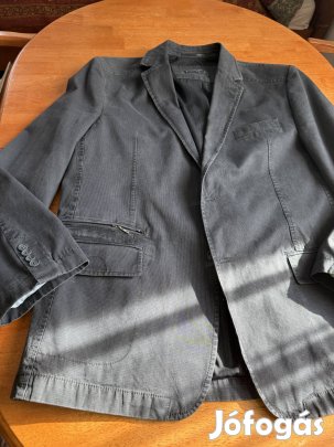 Sötét szürke vászon öltöny 54-es