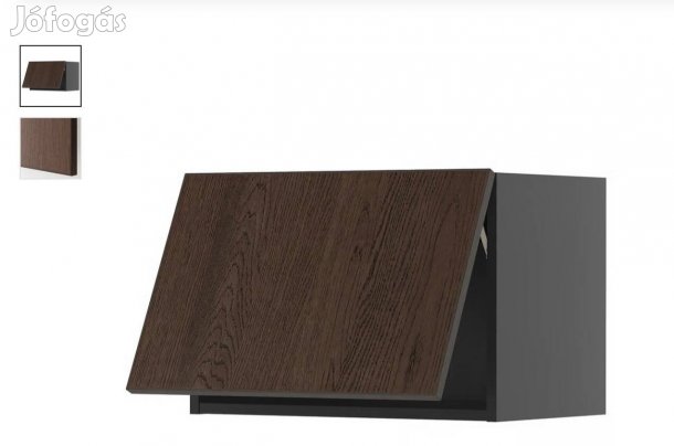 Sötétbarna felnyitható faliszekrény