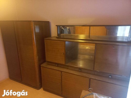 Sötétbarna régi szekrény sor eladó