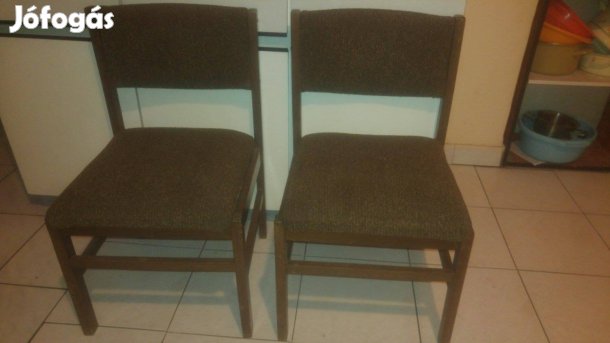 Sötétbarna retro kárpitos étkezőszék