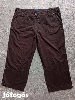 Sötétbarna vászon térdnadrág nagy méretű 46-48-as