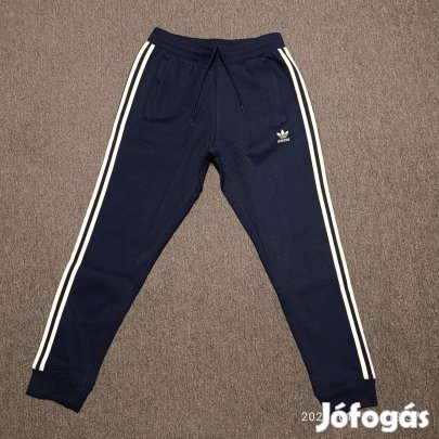 Sötétkék Adidas Originals Tapered melegítő Nadrág 'Adicolor' 3 csíkos