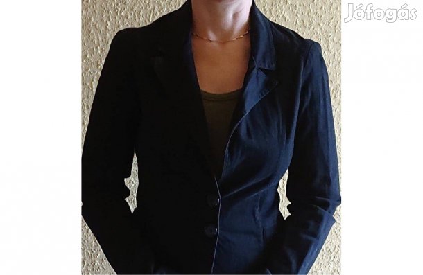 Sötétkék Amnesia fashion S-méretű blézer - mérve