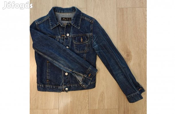 Sötétkék Mango MNG farmerdzseki S