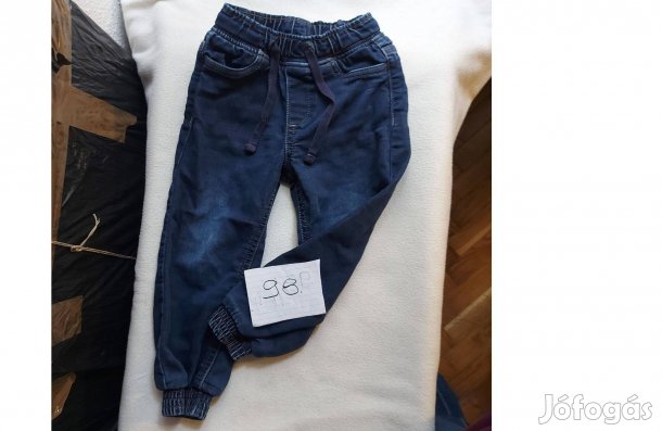 Sötétkék, 98-as unisex farmernadrág