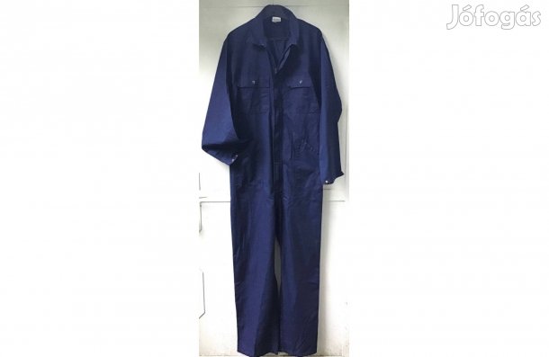 Sötétkék, cipzáros férfi overall, munkaruha. XL-es