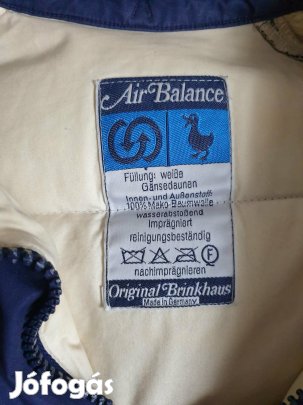 Sötétkék, meleg tollkabát eladó Xl.ker 