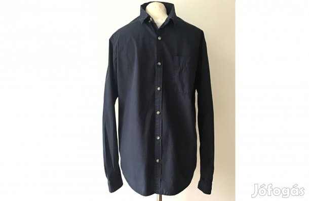 Sötétkék, pamut, férfi ing. L-es Szép, újszerű állapotban