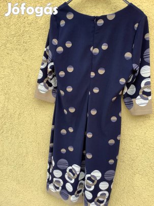 Sötétkék-arany 46-os egész ruha