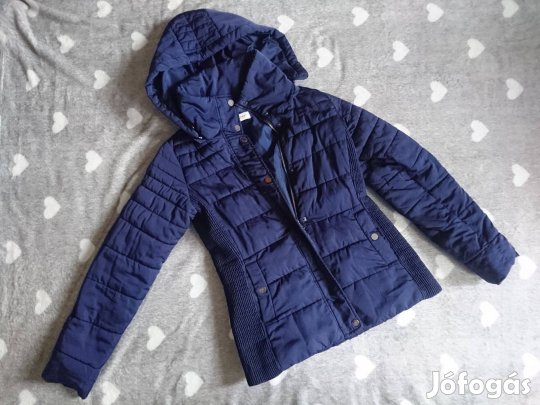 Sötétkék átmeneti pufis dzseki