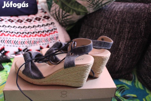 Sotetkek csinos noi szandal, 36, 23 cm (1x hordott)