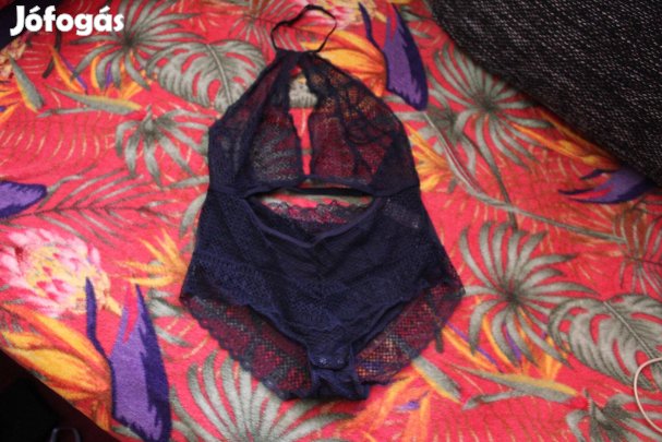 Sotetkek csipke body, 36, Uj