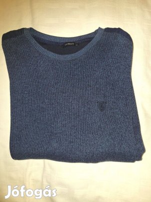 Sötétkék férfi pulóver XL