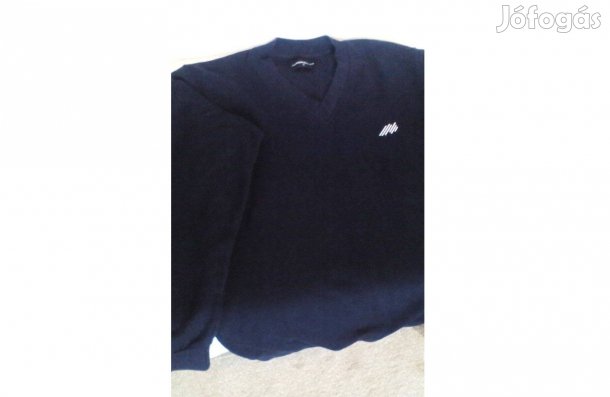 Sötétkék kötött pulóver férfi - új állapotú