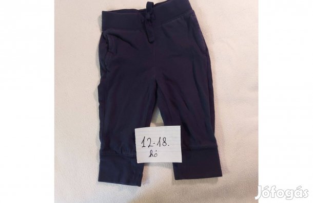 Sötétkék nadrág 12 hónapos kisfiúnak, vékonyan bélelt