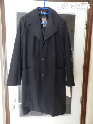 Sötétkék női ballonkabát