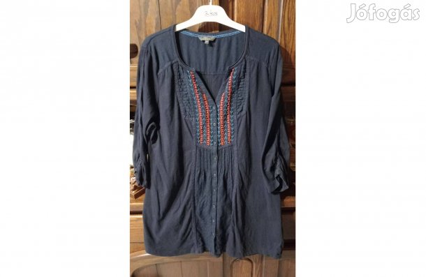 Sötétkék pamut sztreccs tunika 42-es Per Una márka - Újszerű