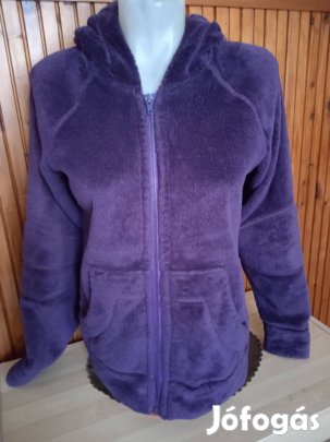 Sötétlila Puha, Meleg Kapucnis Pulcsi S-M-Es