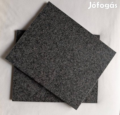 Sötétszürke Gránitlap! Polírozott - Élcsiszolt/Fozolt 46,5x38x2cm
