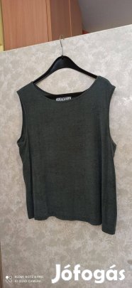 Sötétszürke csillámos pántos felső nagy méretű 50-es