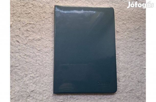 Sötétzöld műanyag borítású, vonalas napló kerekített sarkokkal * Omada