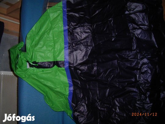 Sötétzölde esőkabát poncsó, XXL-es, eladó