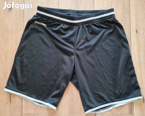Spalding női fekete kosaras kosárlabdás rövidnadrág 2XL XXL