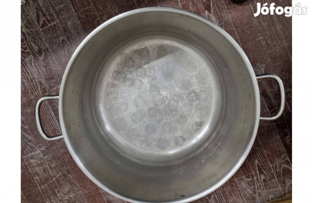 Spanyol Pujadas márkájú magas lábas 42 liter 45 cm átm, rozsdamentes