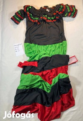 Spanyol jelmez, táncos jelmez, felnőtt jelmez M367