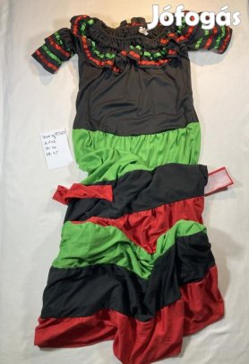 Spanyol jelmez, táncos jelmez, felnőtt jelmez M367