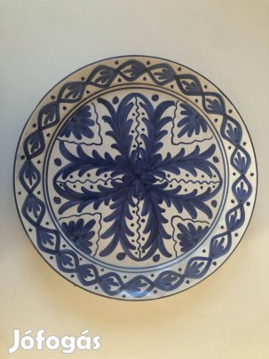 Spanyol kerámia fali dísztányér eladó