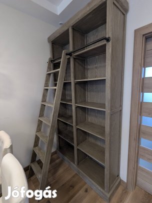 Spanyol könyvfal létrával